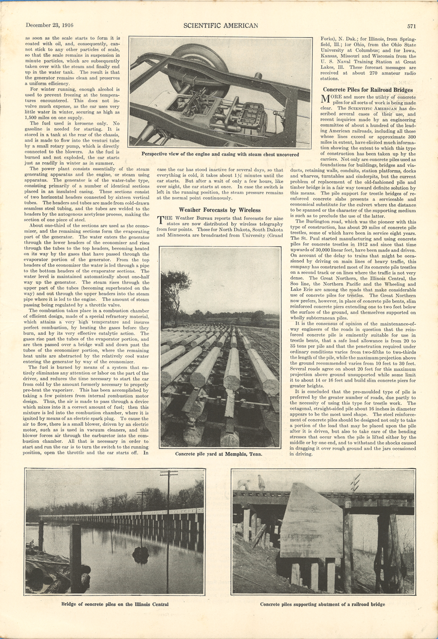 Doble-Detroit Steam Motors Company, Scientific American Article, December 23, 1916 pp. 570 - 571